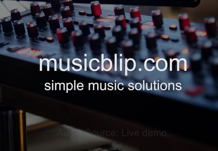 Youtube video screenshot about musicblip loop company
